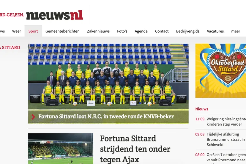 nieuwspagina op 3 oktober 2018