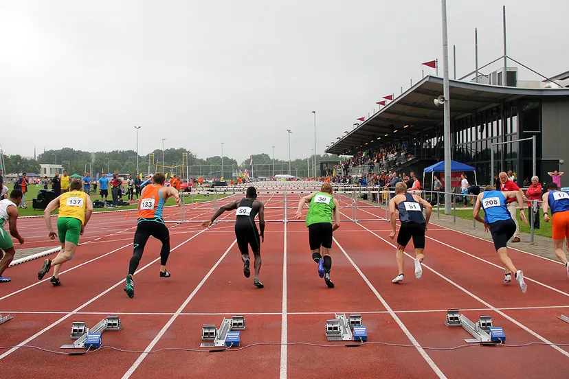 nk atletiek clubteams sittard start 110m horden mannen