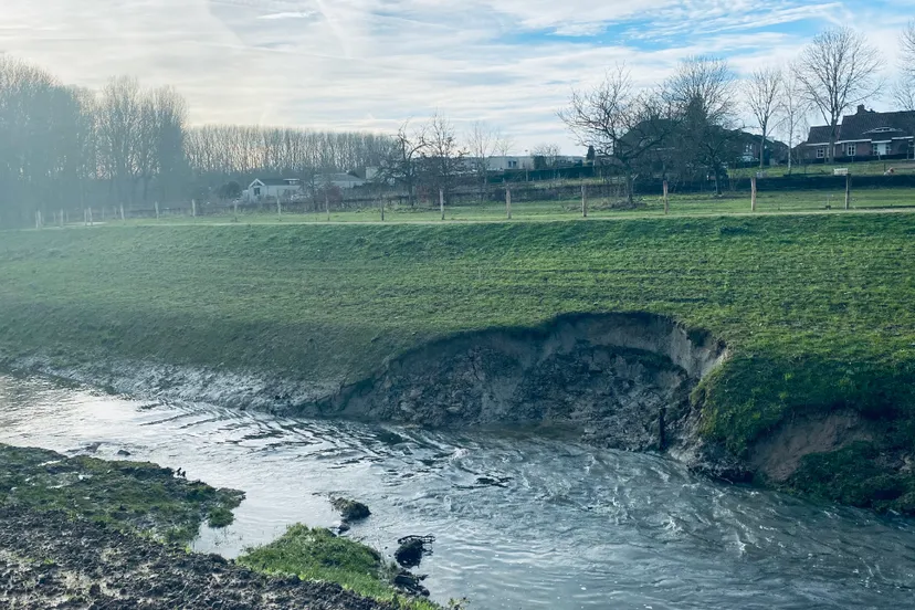oever beek beekdal corio glana beschadigd bij hoog water