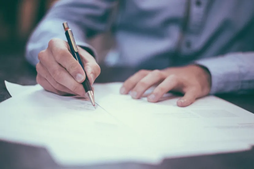 ondertekenen van een contract