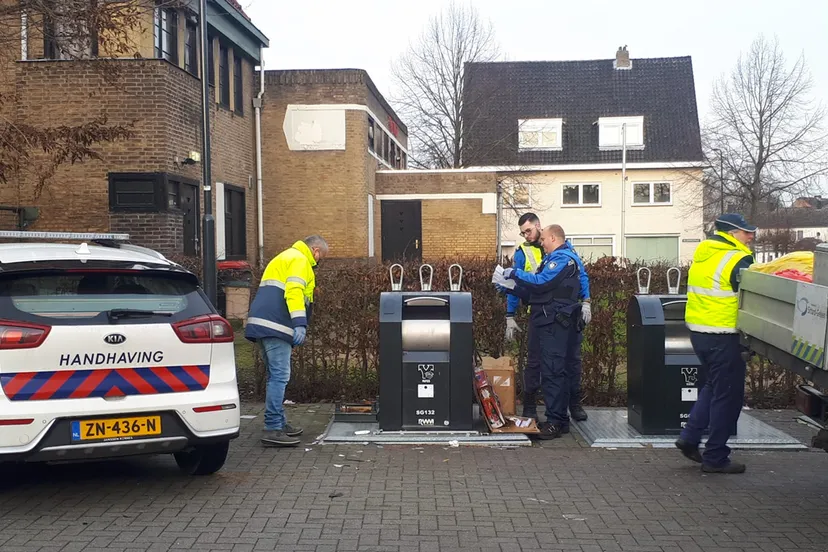 onderzoek van bijgeplaatst afval