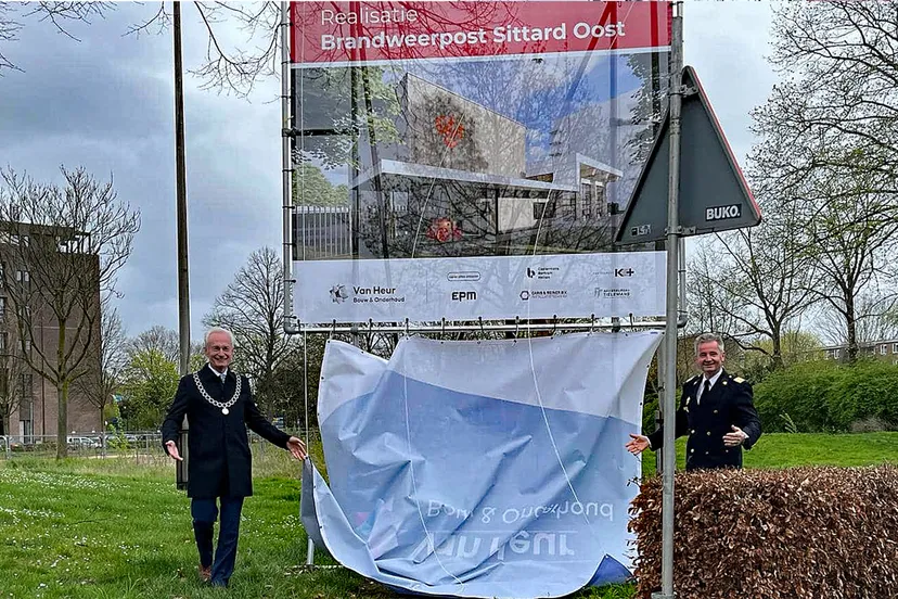 onthulling bouwbord brandweerpost sittard oost