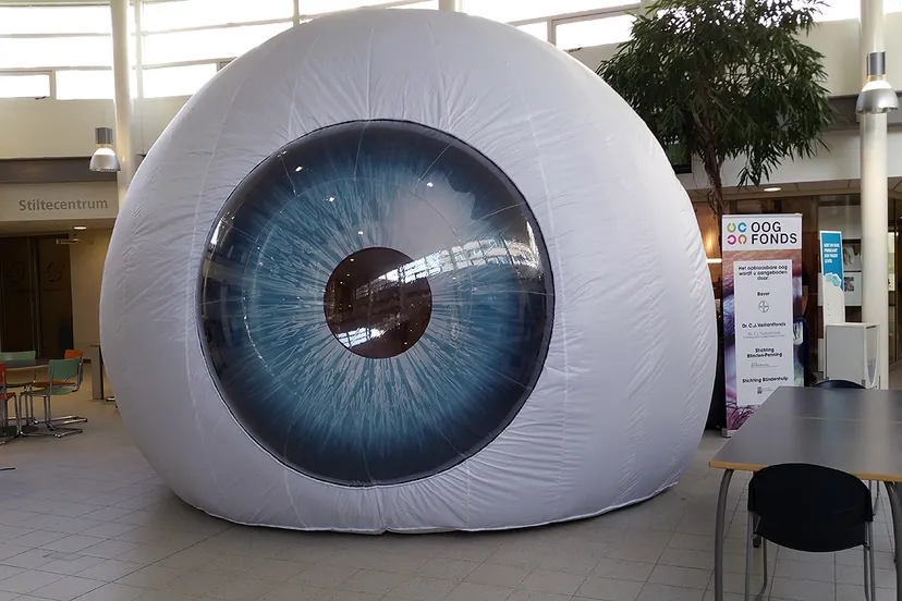 opblaasbaar oog