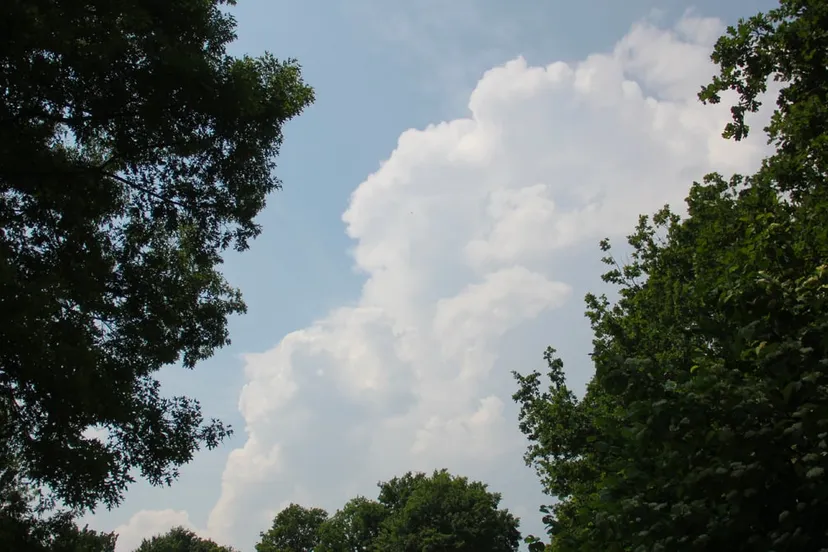 opkomende onweersbui