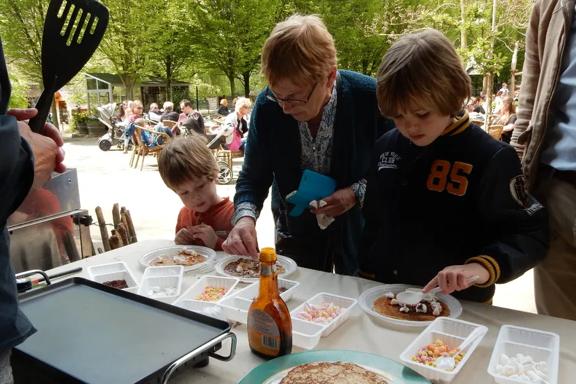 pannenkoeken versieren met oma
