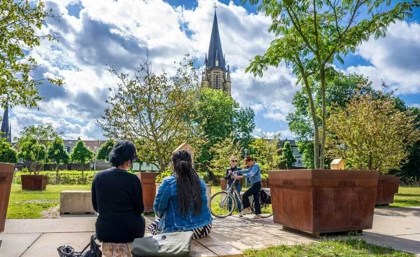 panorama terras evenemententerrein