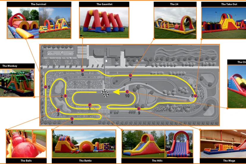 parcours inflatable summernight run 2018 sittard