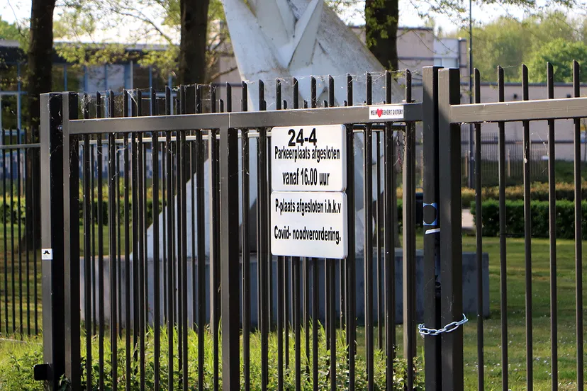 parkeerplaats nieuwe hateboer dicht ivm covid 19 noodverordening