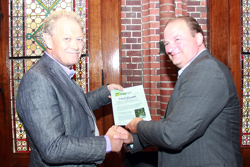 perenlaantje certificaat bomengroep 2015 van pomologisch genootschap wil ramaekers voorzitter leon geilen wethouder