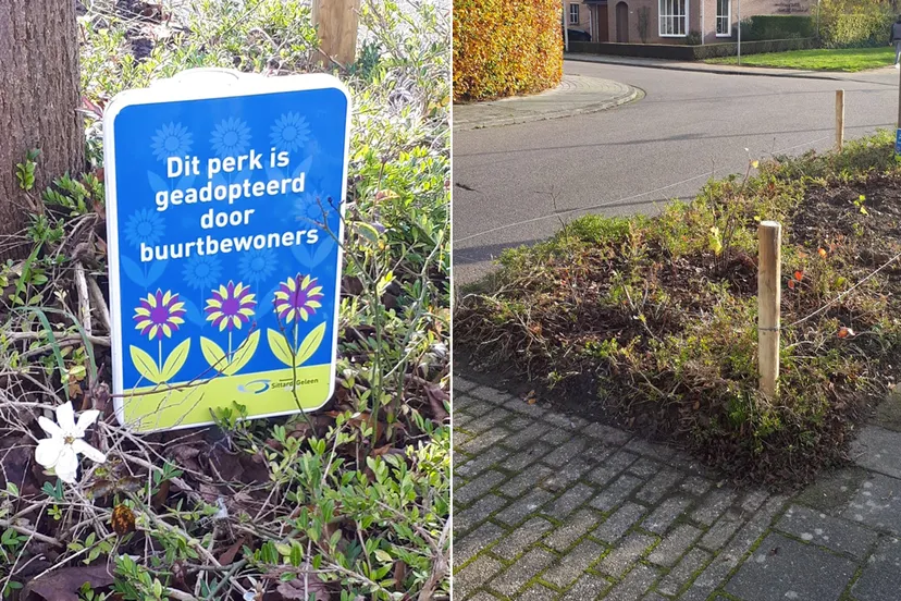 perkje geadopteerd door buurtbewoners