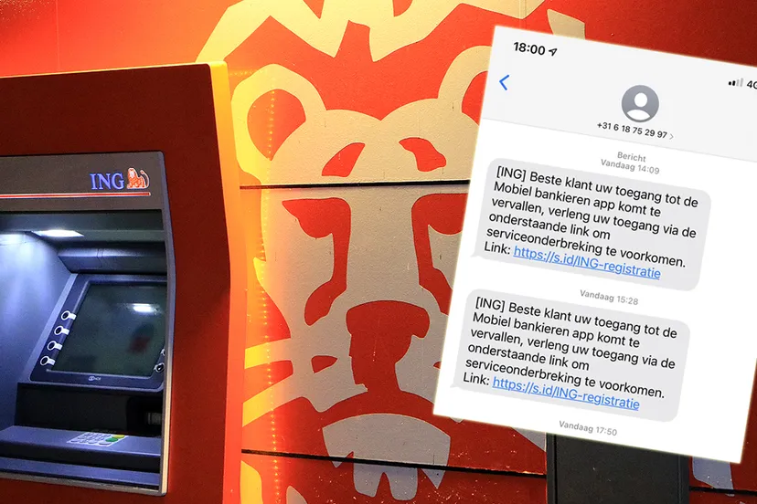 phishing sms zogenaamd van ing