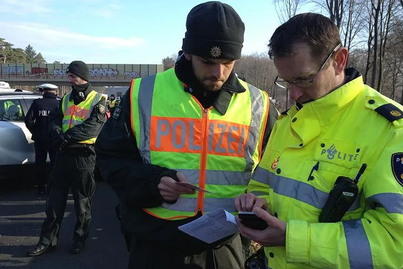 politie actie duitsland nederland grens