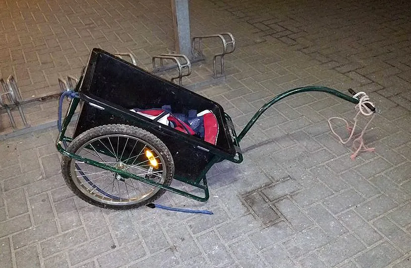 politie basisteam westelijke mijnstreek fietsaanhanger