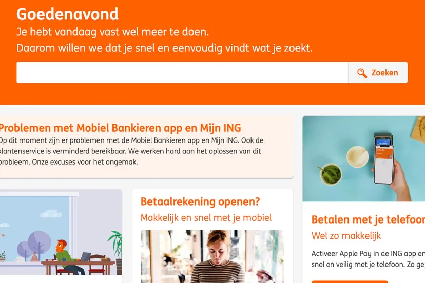 problemen ing online