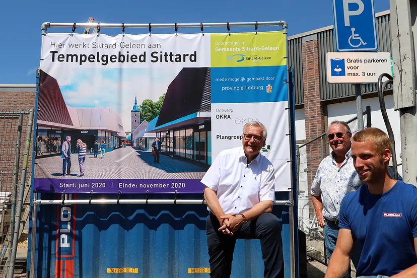 projectbord tempelplein onthuld