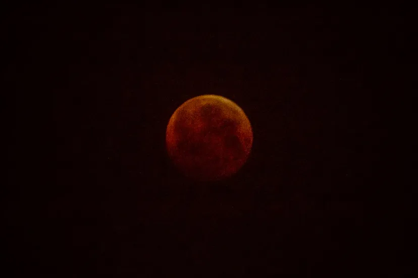red moon rode maan 21 januari 2019