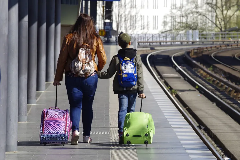 reizen moeder met zoon