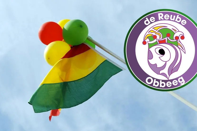 reube carnavalsdriekleur rood geel groen vlag