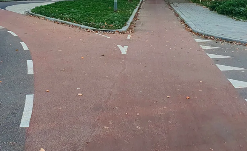 rode toplaag voor fietspaden