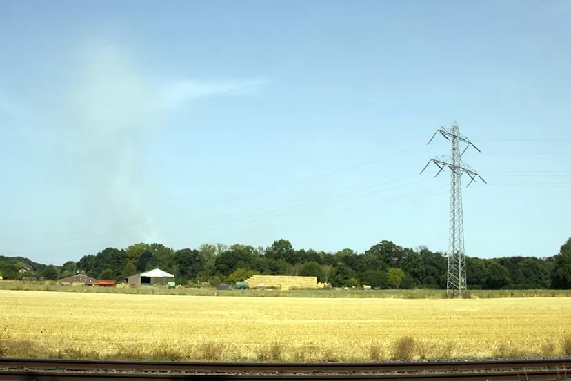 rook natuurbrand bosbrand bij born