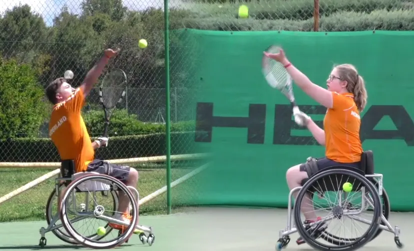 sam en roos rolstoeltennis