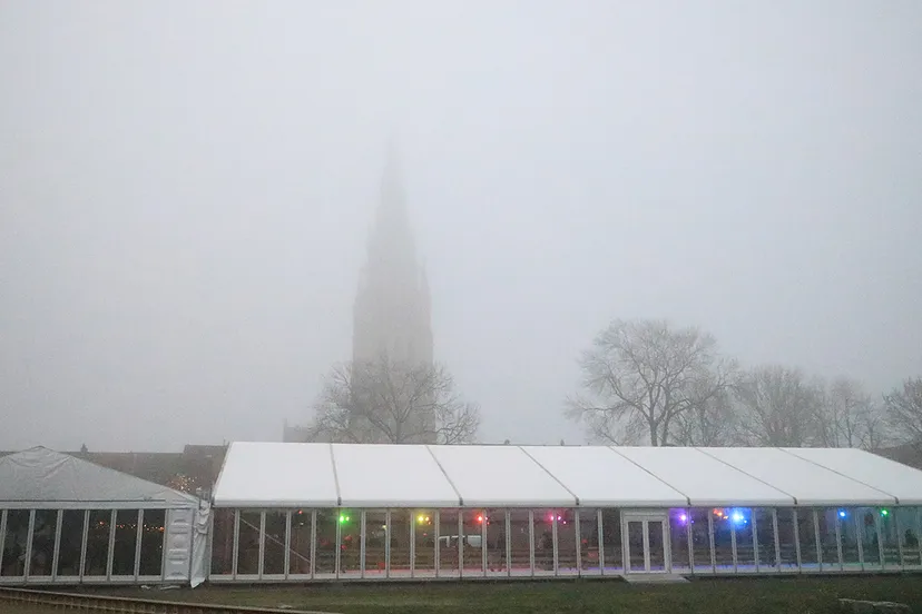 schaatsbaan ligne oudjaar 2019 mist