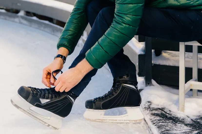 schaatsen onderbinden