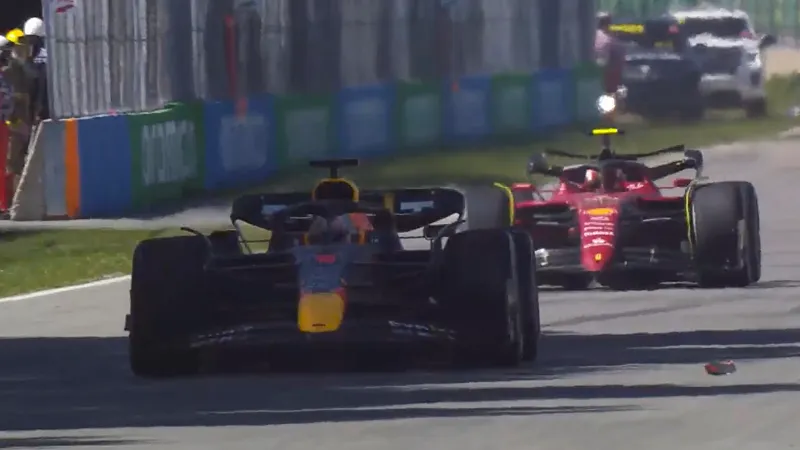 screenshot verstappen sainz gp canada 2022