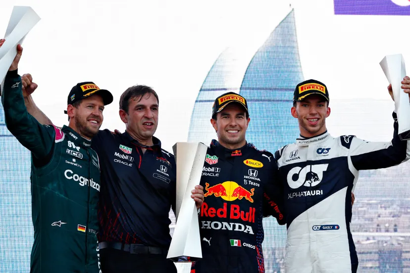 sebastian vettel 2021 azerbeidjan tweede