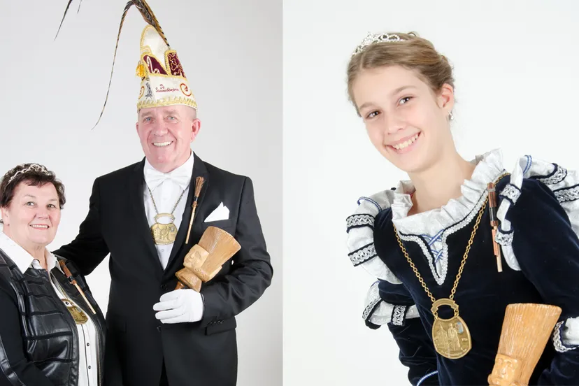 seniorenprins thijs i en prinses paula bessemebenjers hr en jeugdprinses maud