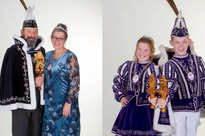 seniorenprinsenpaar en jeugdprinsenpaar de reube 2023