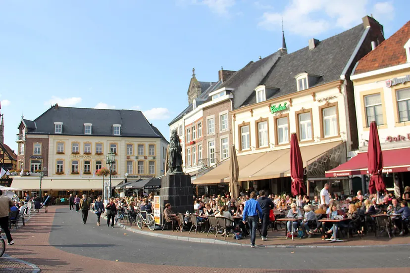 sittard markt september 2015 zonnige dag