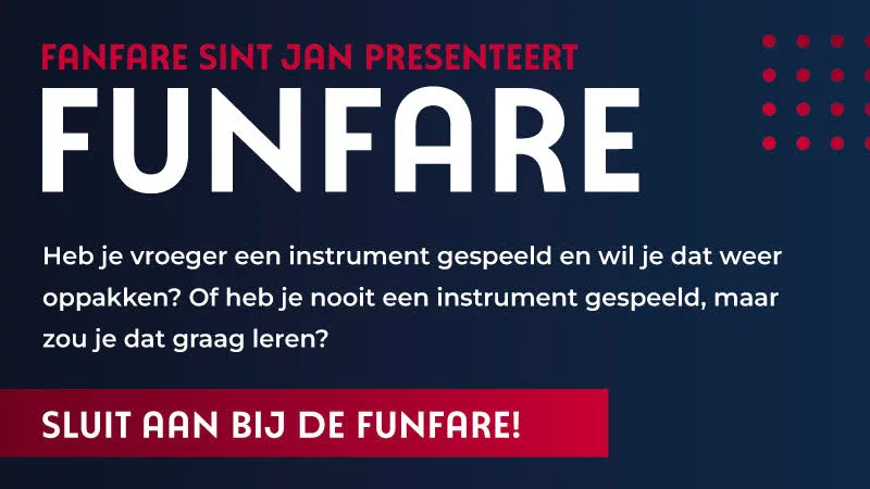 sluit aan bij de funfare