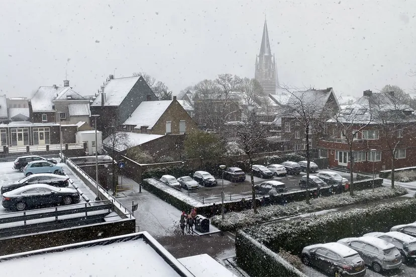 sneeuw op 7 april 2021