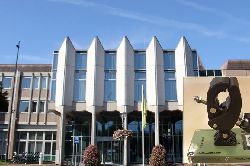 snuffelfietssensor gemeentehuis geleen ingang stadswinkel