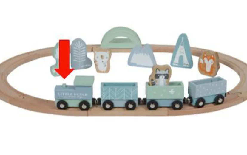 speelgoed ld 4423 little dutch houten treinbaan