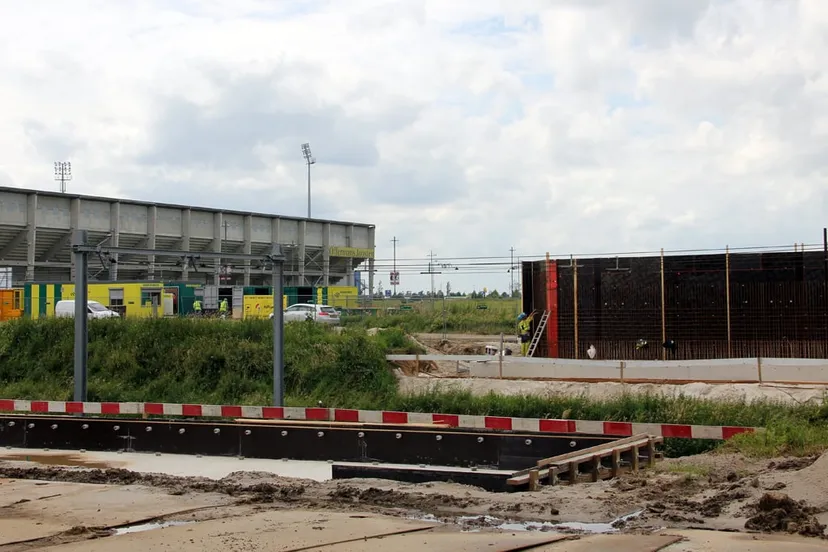 spoorbrug sanderbout aanleg