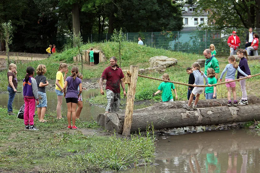 stadsspeelbos sjabolleke op openingsdag in 2013