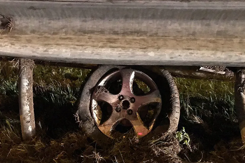 stille getuige ongeval a2 bij roosteren foto weginspecteur