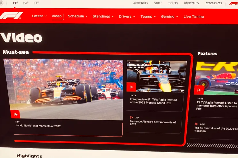 streaming f1 tv