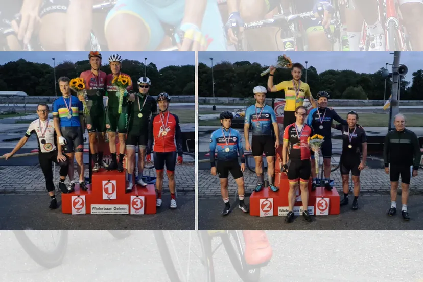 strouken koppelkoers geleen wielrenners in peloton benen en sturen