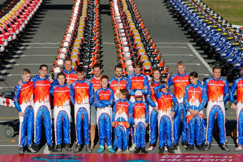 team netherlands kasper schormans derde van links