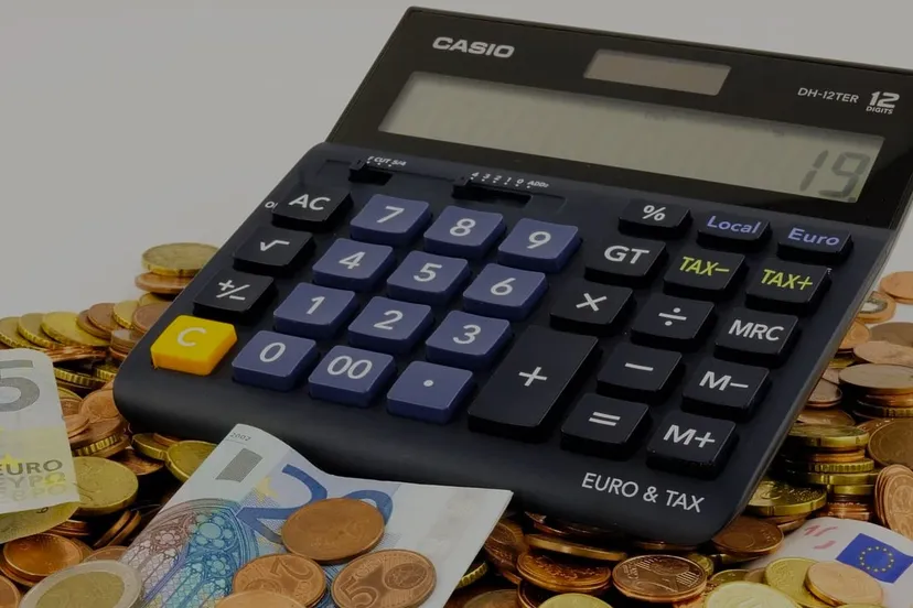 telmachine en euro geld munten getint