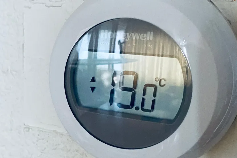 thermostaat op 19 graden