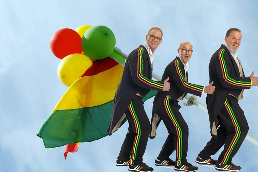 toddezek voor carnavalsdriekleur rood geel groen vlag