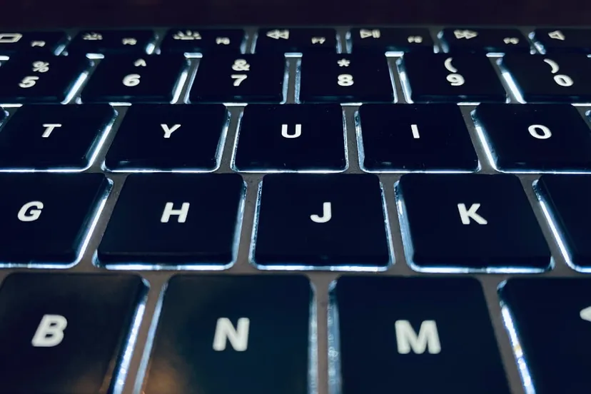 toetsenbord met verlichte toetsen