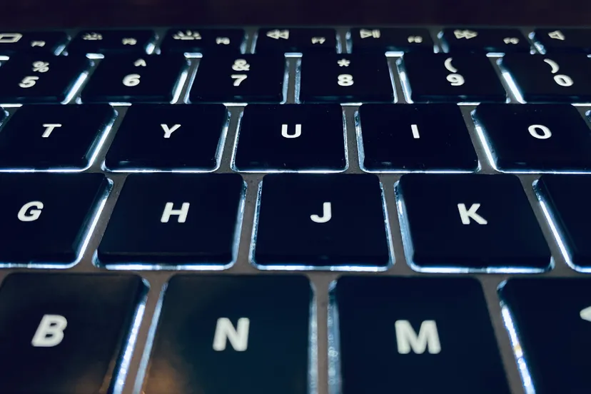 toetsenbord met verlichte toetsen