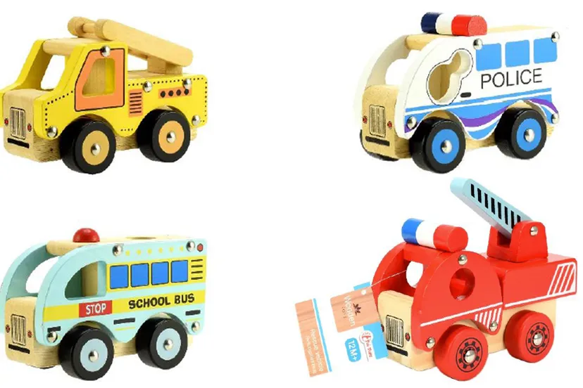 toi toys reddingswagens hout