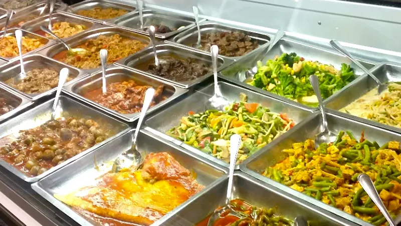 toko bopp gerechten in koelvitrine