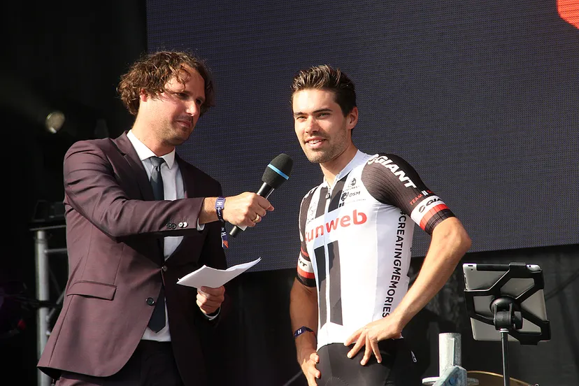 tom dumoulin op podium in sittard